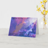 手祈の挨拶 カード (黄色い花)