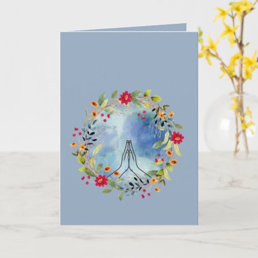 手祈水の色 カード (黄色い花)