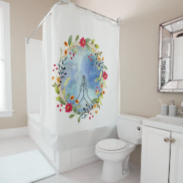 手祈水の色 シャワーカーテン