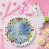 手祈水の色 ペーパープレート (パーティー)