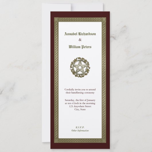 手空き 招待状 (正面)