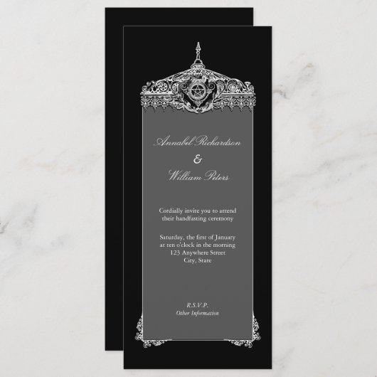 手空き 招待状 (正面/裏面)