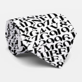 手紙および数先生 ネクタイ (ロール)