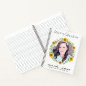 手紙から天国へカスタムの写真シスターフローラの悲嘆 ノートブック (内部)