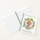 手紙から天国カスタム写真ママおばあちゃん悲しみ ノートブック (内部)