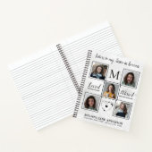 手紙から天国カスタム5 Photo Collageの悲しみ ノートブック (内部)