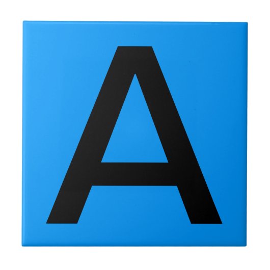 手紙のタイル-青い背景 タイル (正面)