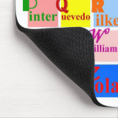 手紙のフォーク マウスパッド (コーナー)