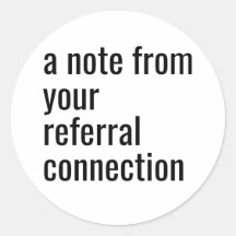 「手紙の差出人は…」 封筒シール(B&W)