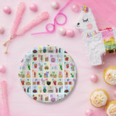 手紙の幸せな食糧を学ぶABCのアルファベットは学びます ペーパープレート (パーティー)