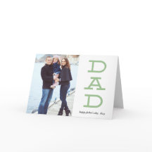 手紙はっきりしたパパ父の日フォトグリーティングカード
