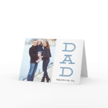 手紙はっきりしたパパ父の日フォトグリーティングカード