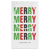 手紙はっきりしたフェスティバル「メリー」クリスマス スモールペーパーバッグ (裏面)