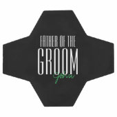 手紙はっきりした「新郎の父」結婚式 サッカーボール (フラット)