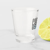 手紙はっきりした「新郎」のウェディングパパーソナライズされたーティー ショットグラス (左)