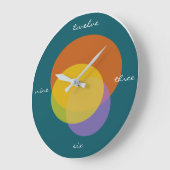 手紙は代りに幸せな日の柱時計に番号を付けます ラージ壁時計 (傾斜)