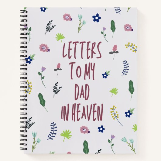 手紙をパパ天国 ノートブック (正面)