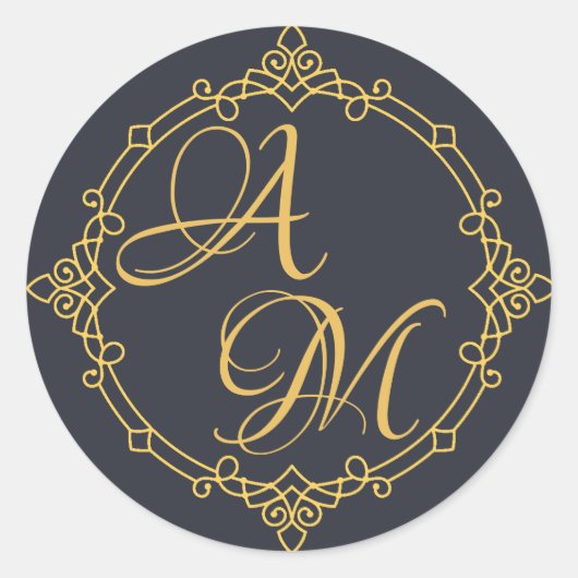 手紙を一緒に招待シール ラウンドシール (正面)