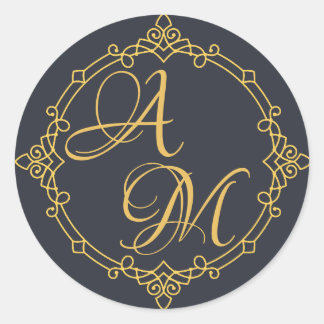 手紙を一緒に招待シール ラウンドシール