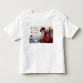 手紙を得るクリスマスGreetingSanta トドラーTシャツ (正面)