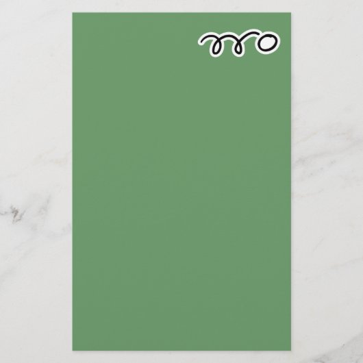 手紙を書くための卓球の文房具の紙 便箋 (正面)