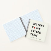 手紙を私の将来のティーンに - パーソナライズされた記念品 ノートブック (内部)