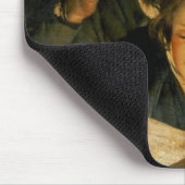 手紙を読んでいる女の子 マウスパッド (コーナー)