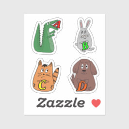 手紙アリゲーターベビーボディスーツ。かわいい動物アルプ シール