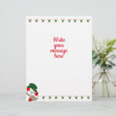 手紙サイズのクリスマス文房具 レターヘッド (スタンド正面)