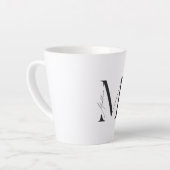 手紙シンプルのマグカップ カフェラテマグ (左アングル)