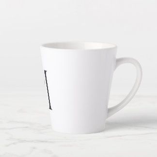 手紙シンプルのマグカップ カフェラテマグ