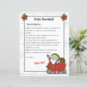 手紙スペインのSanta White Carta a Papa Noel (スタンド正面)