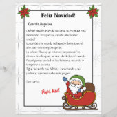 手紙スペインのSanta White Carta a Papa Noel (正面)