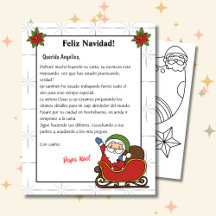 手紙スペインのSanta White Carta a Papa Noel