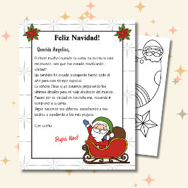 手紙スペインのSanta White Carta a Papa Noel