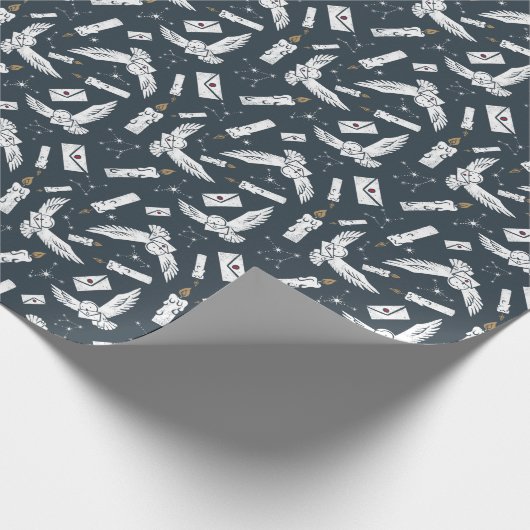 手紙パターンを届けるHARRY POTTER™ヘドウィッグ ラッピングペーパー (角)
