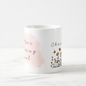 手紙パーソナライズされたの書マグカップ  コーヒーマグカップ (中央)