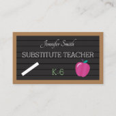 手紙フェイクボード代替先生名刺 名刺 (正面)