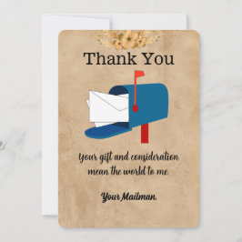 手紙ユニーク配送業者の郵便運送業者 サンキューカード
