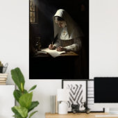 手紙幽霊のよく出るの文通書The Nun a Letter"De ポスター (ホームオフィス)