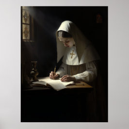 手紙幽霊のよく出るの文通書The Nun a Letter"De ポスター