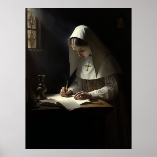 手紙幽霊のよく出るの文通書The Nun a Letter"De ポスター (正面)