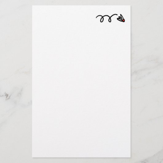 手紙等を書くためのバドミントンの文房具の紙 便箋 (正面)