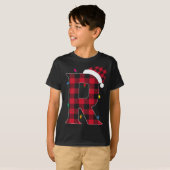 手紙素晴らしRイニシャル名水牛プレイドキリスト Tシャツ (正面フル)