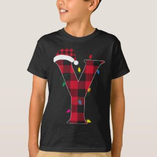 手紙素晴らしYイニシャル名水牛プレイドキリスト Tシャツ