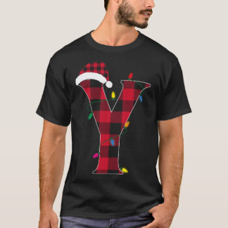 手紙素晴らしYイニシャル名水牛プレイドキリスト Tシャツ