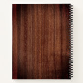 手紙素朴天国パパカスタム5写真の悲しみ ノートブック (裏面)