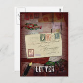 「手紙」のレンズはがき ポストカード (正面/裏面)