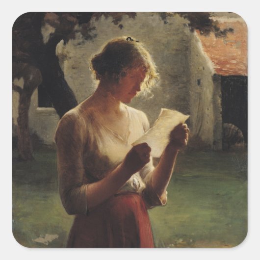 手紙 スクエアシール (正面)