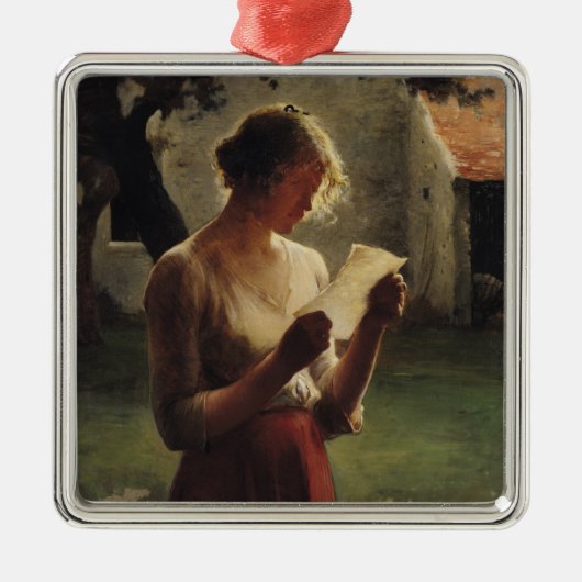 手紙 メタルオーナメント (正面)